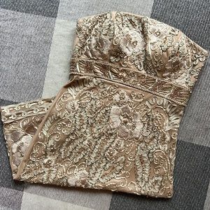 Sue Wong Short Strapless Cocktail Dress